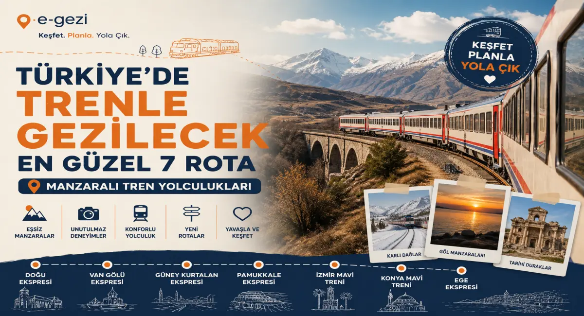 Türkiye’de Trenle Gezilecek En Güzel 7 Rota: Manzaralı Tren Yolculukları