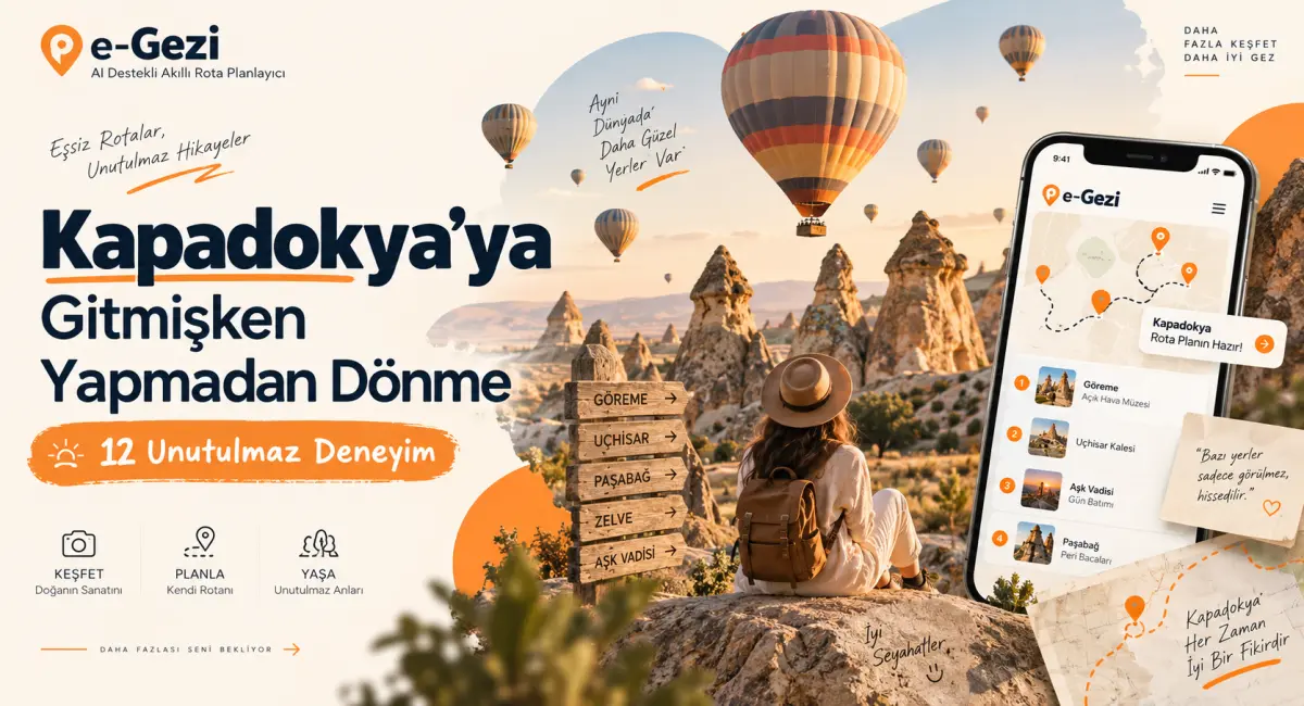 Kapadokya’ya Gitmişken Bunları Yapmadan Dönme: 12 Unutulmaz Deneyim