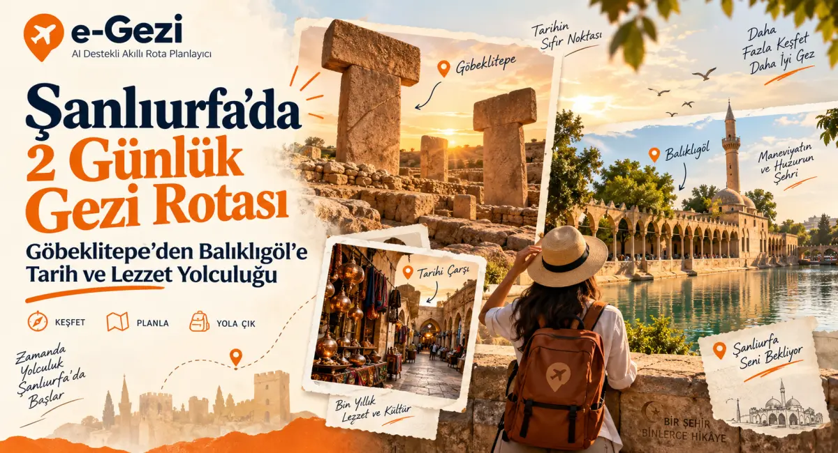 Şanlıurfa’da 2 Günlük Gezi Rotası: Göbeklitepe’den Balıklıgöl’e Tarih ve Lezzet Yolculuğu